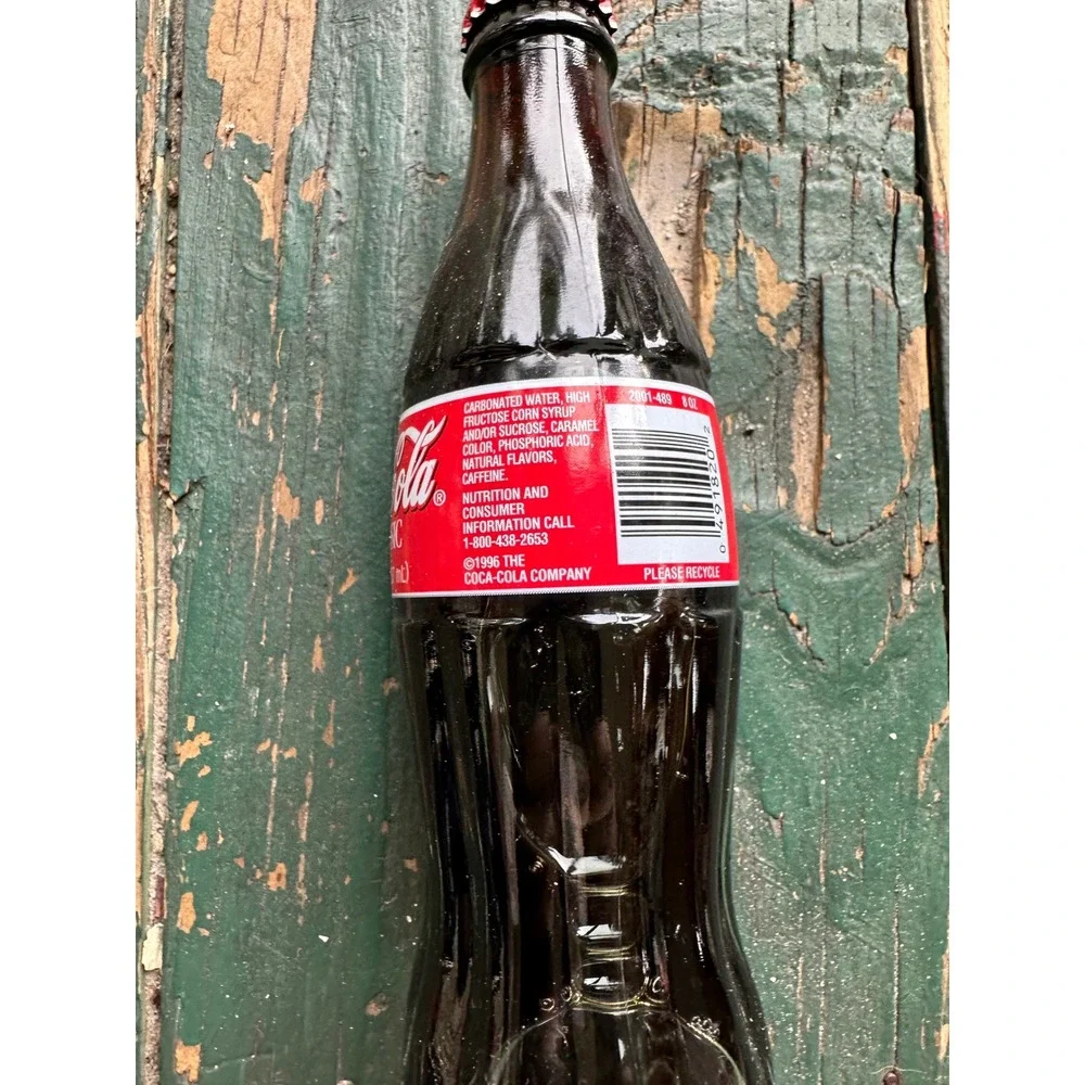 2001 Coca-Cola Classic NASCAR Ricky Rudd #28 Collectible 8oz Glass Bottle Full